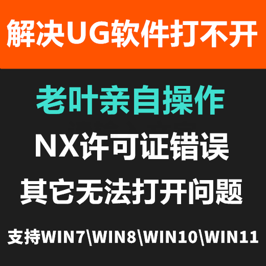 远程解决UG软件不打开-NX许可证错误-UG软件无法正常使用问题【老叶亲自操作】